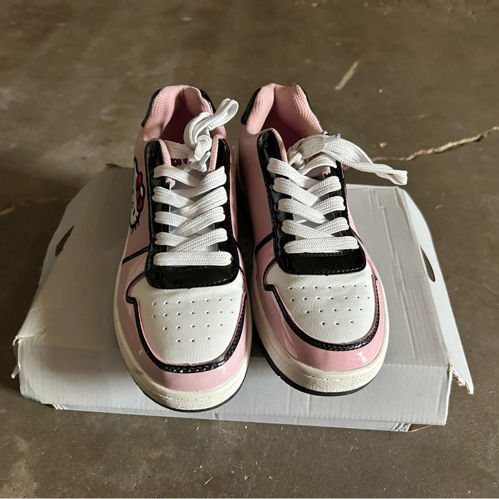 Pink and White Women's Sneakers